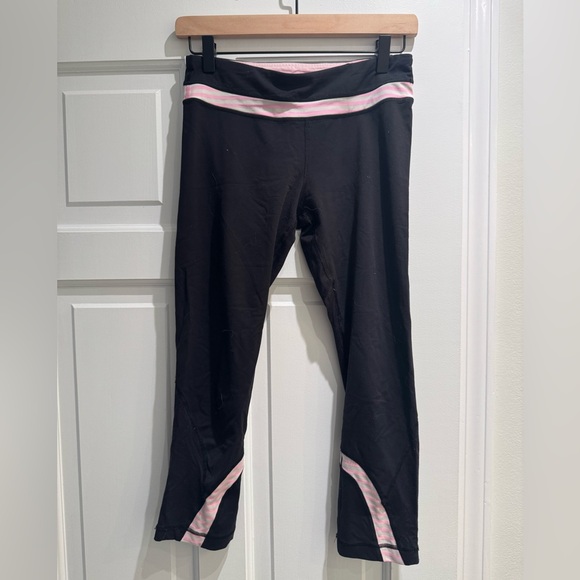 Lululemon Athletica Black and Pink Leggings - Picture 1 of 3
